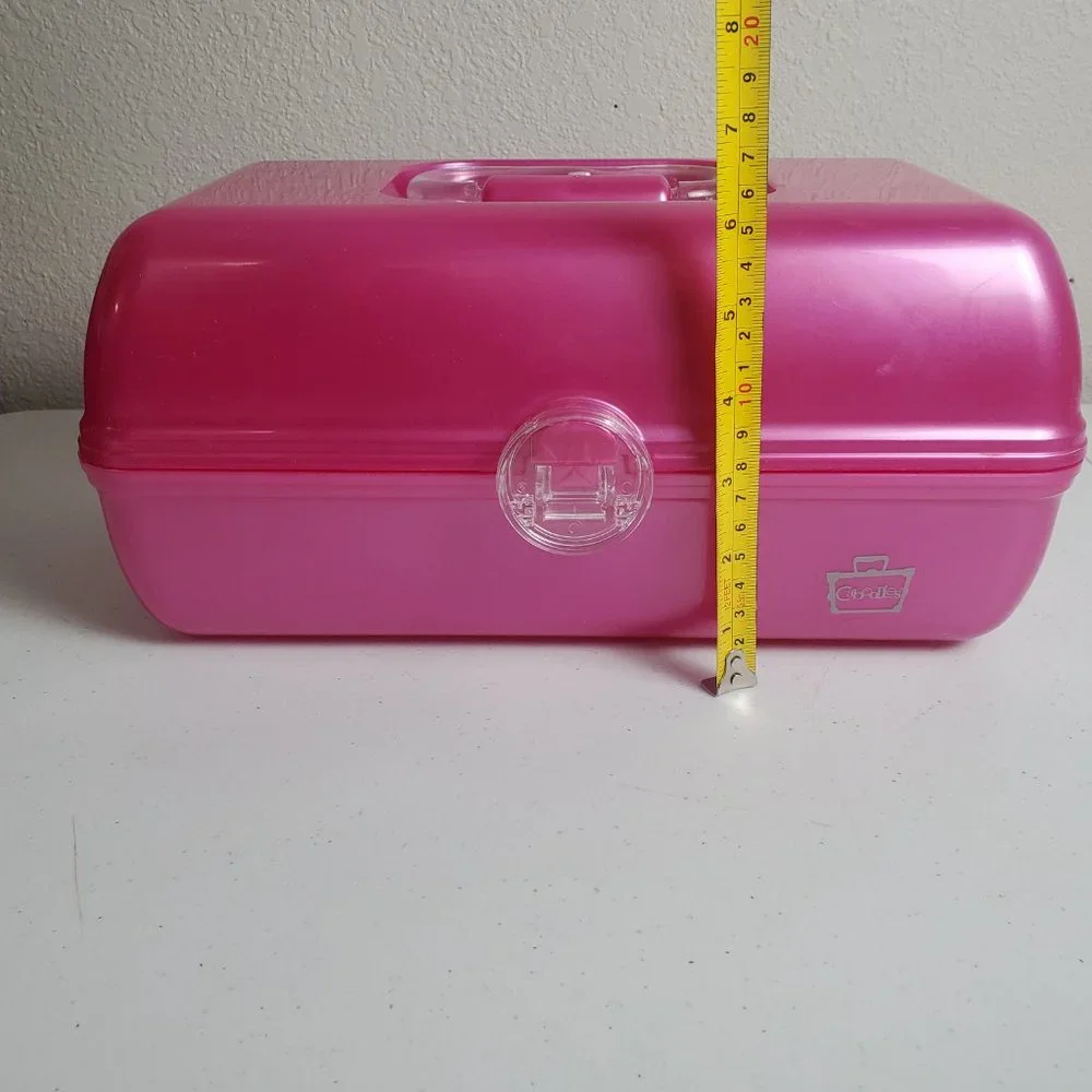 Caboodles 5626 Mirror Makeup Case Organizer Pink Made in USA Plano Molding Co.